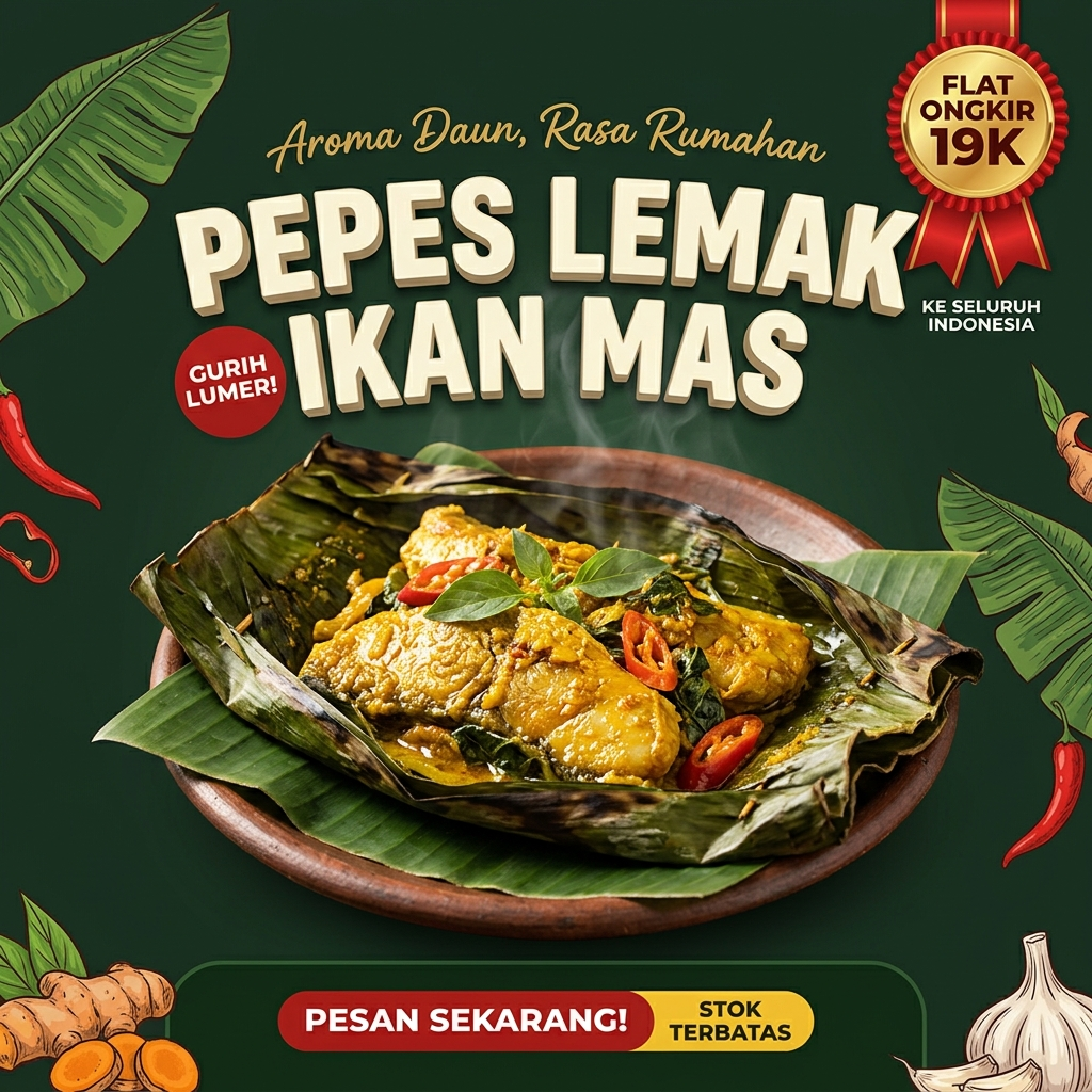 Pepes Lemak Ikan Mas